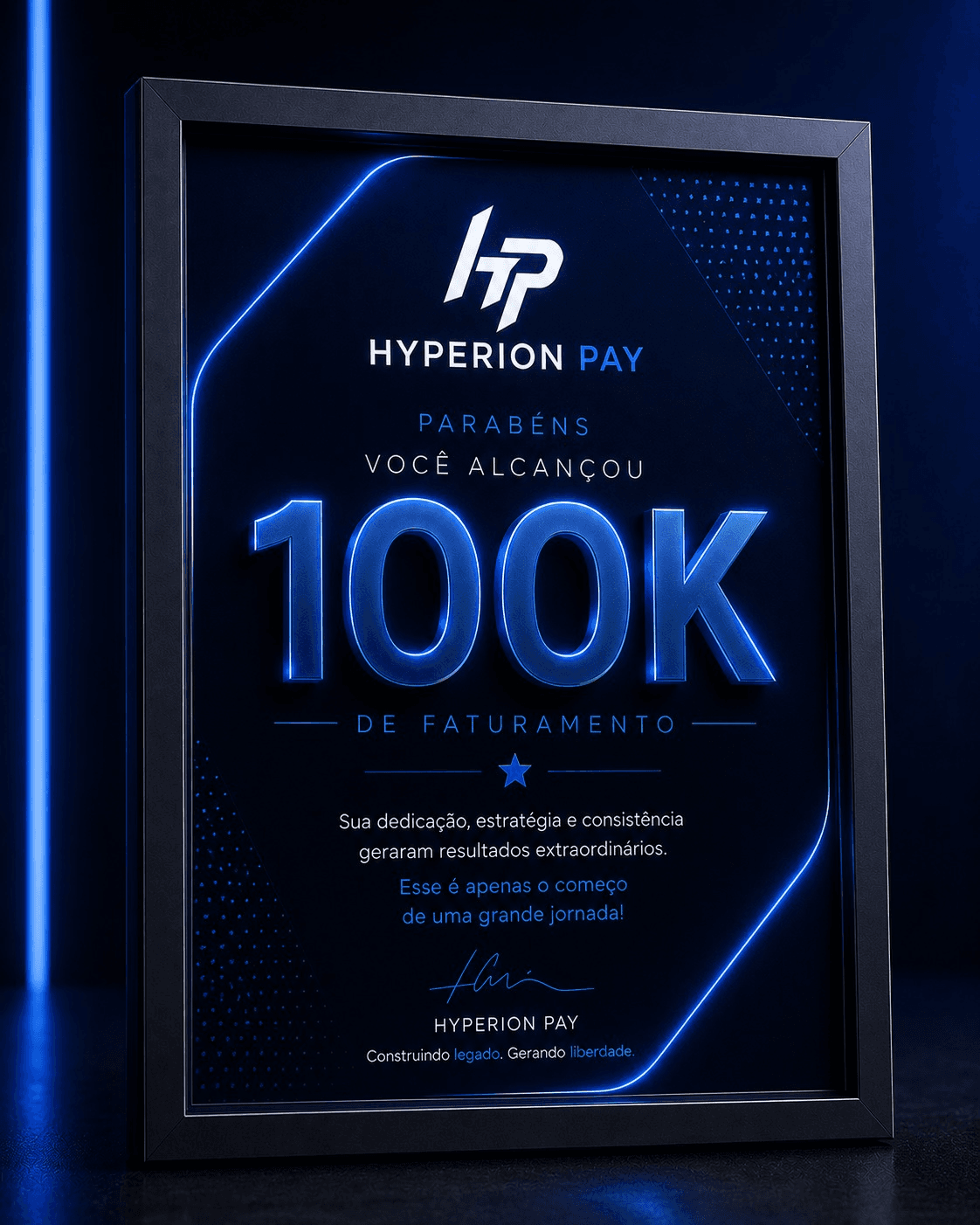 Placa 100K de Faturamento