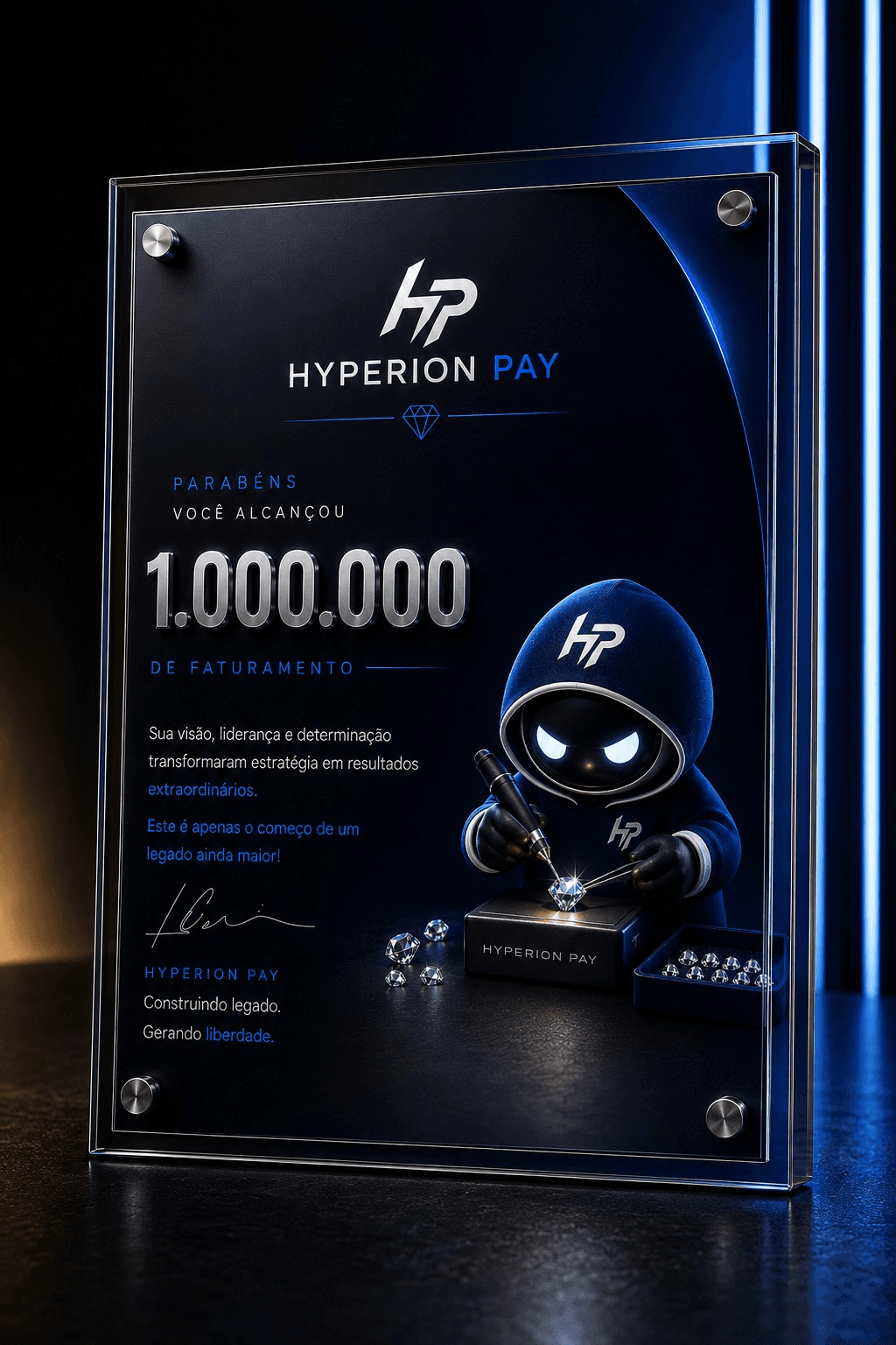 Placa 1 Milhao de Faturamento